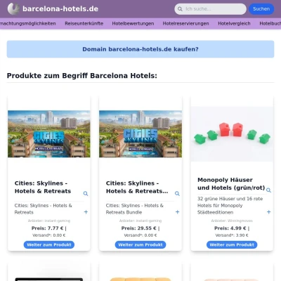 Screenshot barcelona-hotels.de