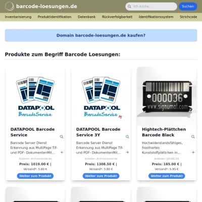 Screenshot barcode-loesungen.de