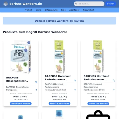 Screenshot barfuss-wandern.de