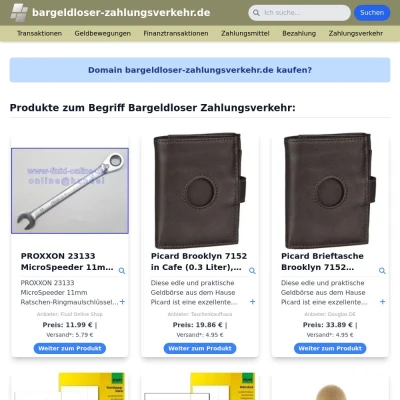 Screenshot bargeldloser-zahlungsverkehr.de