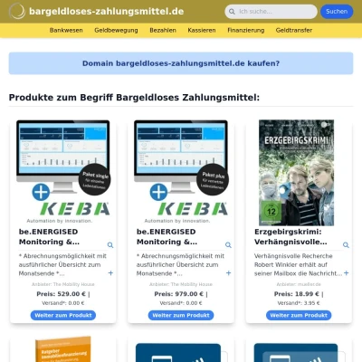 Screenshot bargeldloses-zahlungsmittel.de