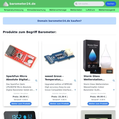 Screenshot barometer24.de
