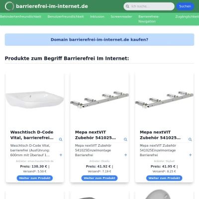 Screenshot barrierefrei-im-internet.de