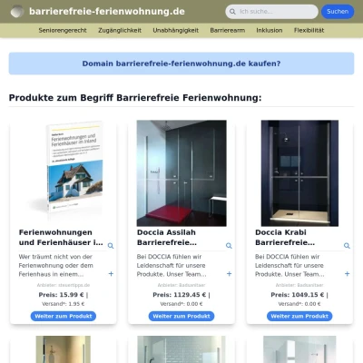 Screenshot barrierefreie-ferienwohnung.de