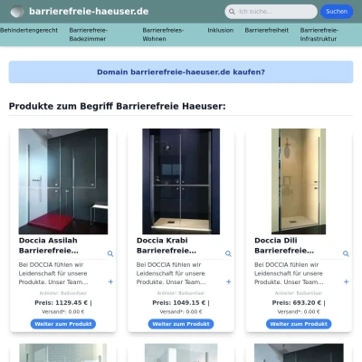Screenshot barrierefreie-haeuser.de