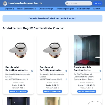 Screenshot barrierefreie-kueche.de
