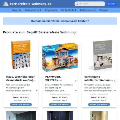 Screenshot barrierefreie-wohnung.de