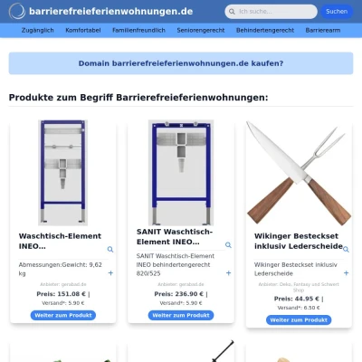 Screenshot barrierefreieferienwohnungen.de