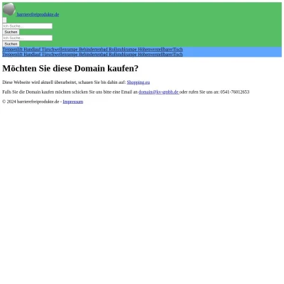 Screenshot barrierefreiprodukte.de