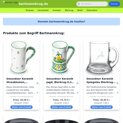 Screenshot bartmannkrug.de