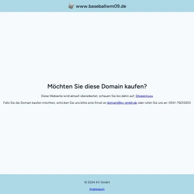 Screenshot baseballwm09.de