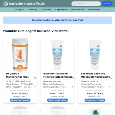 Screenshot basische-vitalstoffe.de