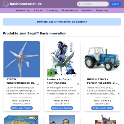 Screenshot basisinnovation.de