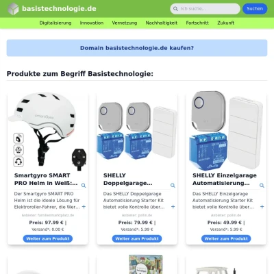 Screenshot basistechnologie.de