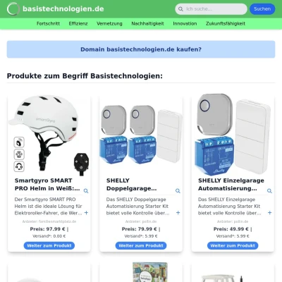 Screenshot basistechnologien.de