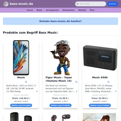 Screenshot bass-music.de