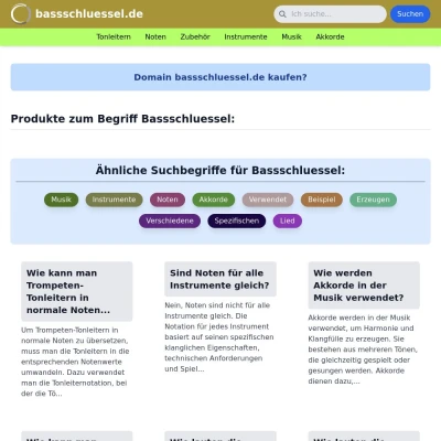 Screenshot bassschluessel.de