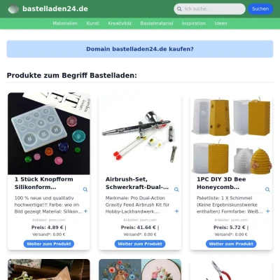 Screenshot bastelladen24.de