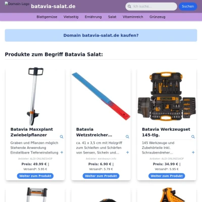 Screenshot batavia-salat.de