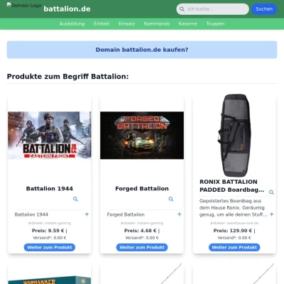 Screenshot battalion.de