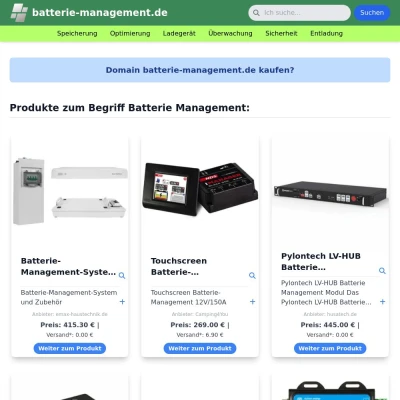 Screenshot batterie-management.de