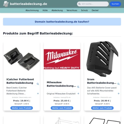 Screenshot batterieabdeckung.de