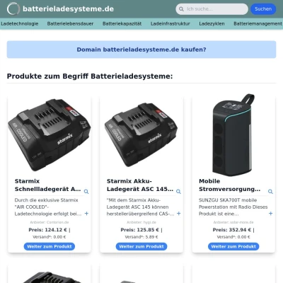 Screenshot batterieladesysteme.de