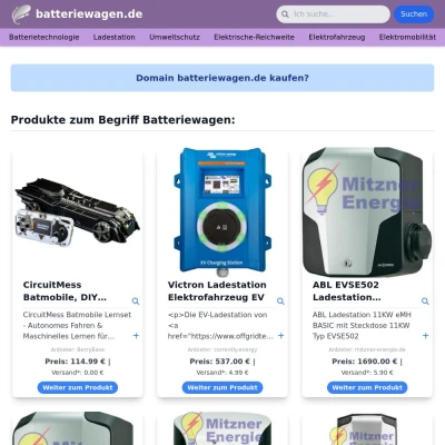 Screenshot batteriewagen.de