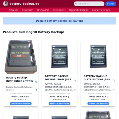 Screenshot battery-backup.de