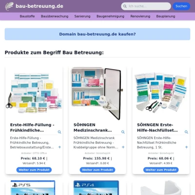 Screenshot bau-betreuung.de