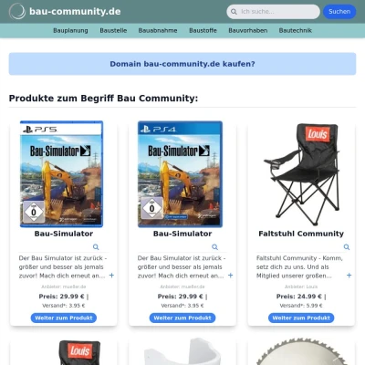 Screenshot bau-community.de