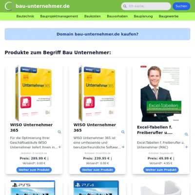 Screenshot bau-unternehmer.de