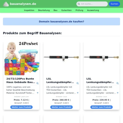 Screenshot bauanalysen.de