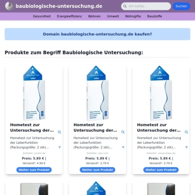 Screenshot baubiologische-untersuchung.de