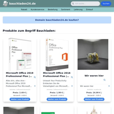 Screenshot bauchladen24.de