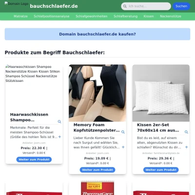 Screenshot bauchschlaefer.de