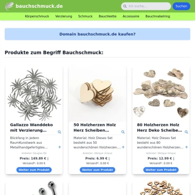 Screenshot bauchschmuck.de