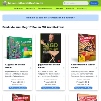 Screenshot bauen-mit-architekten.de