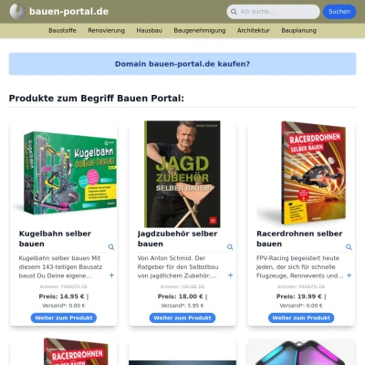 Screenshot bauen-portal.de