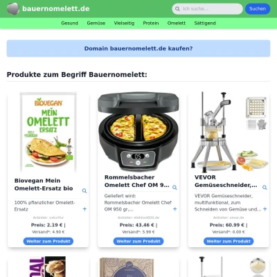Screenshot bauernomelett.de