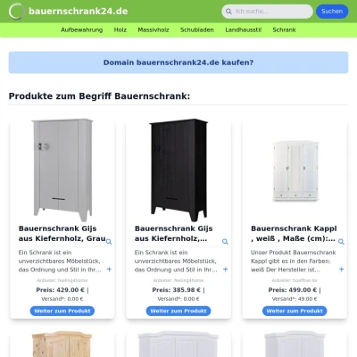 Screenshot bauernschrank24.de