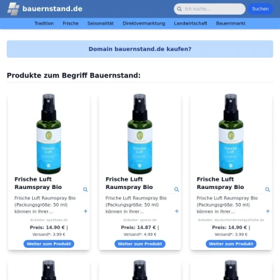 Screenshot bauernstand.de