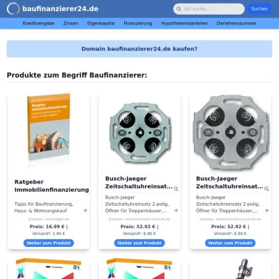 Screenshot baufinanzierer24.de