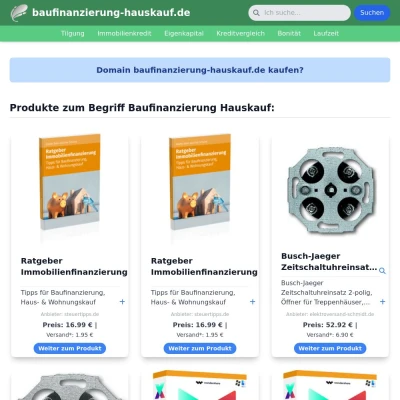 Screenshot baufinanzierung-hauskauf.de