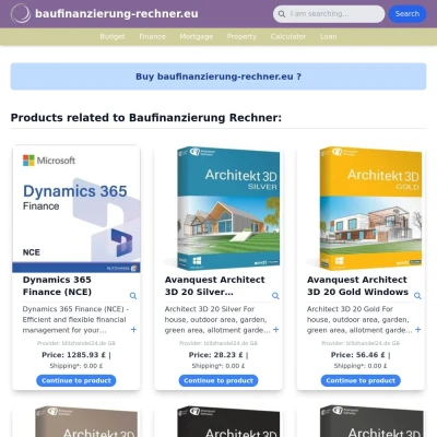 Screenshot baufinanzierung-rechner.eu