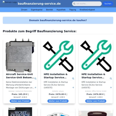 Screenshot baufinanzierung-service.de