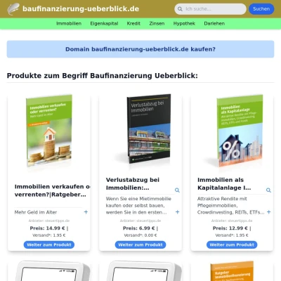 Screenshot baufinanzierung-ueberblick.de