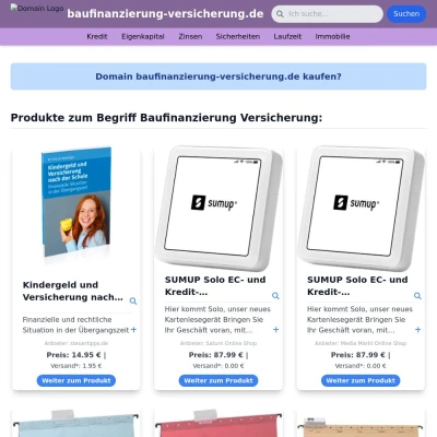 Screenshot baufinanzierung-versicherung.de