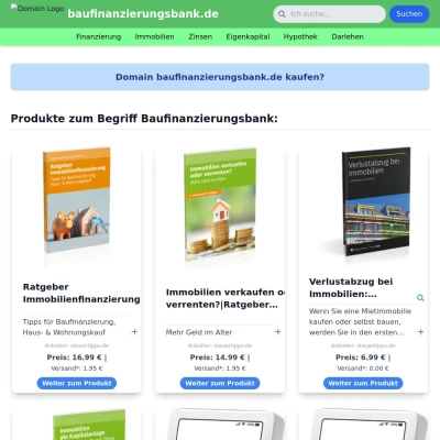 Screenshot baufinanzierungsbank.de