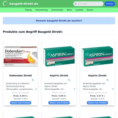 Screenshot baugeld-direkt.de